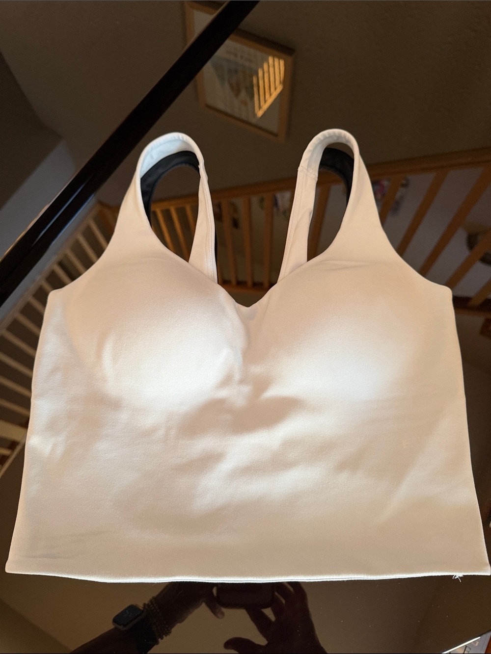Nike Seamless Padded Crop Bralette -light Blue M